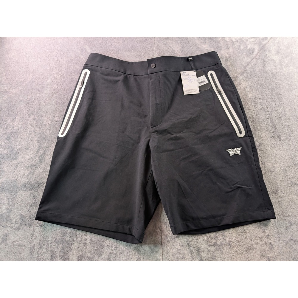 PXG Mens Comfort Stretch Golf Shorts Black HQ-F21-12-SE03 Size XL NWT